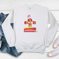 Parody Vintage Jollilifting Jollibee Sweatshirt