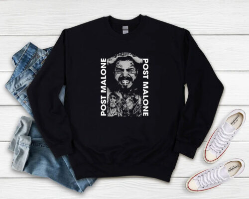 Post Malone Post Malone Tattoos Smoking Signature 2024 Sweatshirt 500x400 Post Malone Post Malone Tattoos Smoking Signature 2024 Sweatshirt