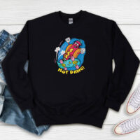 Retro Cartoon Hot Dog Skater Sweatshirt