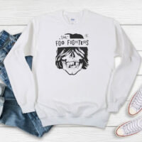 Retro Face The Foo Fighters Tour Logo Sweatshirt