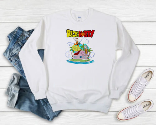 Rick and Morty Dragon Ball Z Sweatshirt 500x400 Rick and Morty Dragon Ball Z Sweatshirt