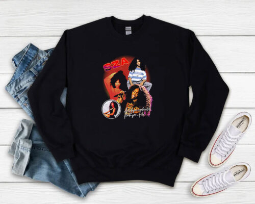 SZA Vintage Black Rap Sweatshirt 500x400 SZA Vintage Black Rap Sweatshirt