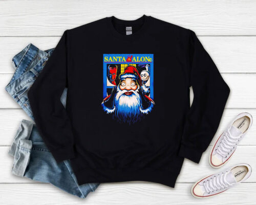 Santa Claus X Home Alone Santa Alone Sweatshirt 500x400 Santa Claus X Home Alone Santa Alone Sweatshirt