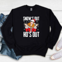 Santa Girl Snow’s Out Ho’s Out Christmas Sweatshirt