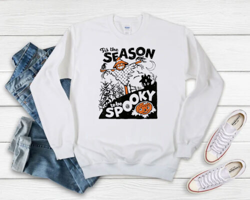 Season To Be Spooky Retro Halloween Sweatshirt 500x400 Season To Be Spooky Retro Halloween Sweatshirt