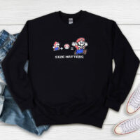 Size Matters Mario Bros Sweatshirt