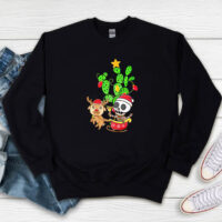 Skeleton Santa Nopalito Calacas Feliz Navidad Christmas Sweatshirt