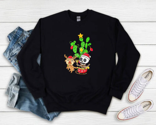 Skeleton Santa Nopalito Calacas Feliz Navidad Christmas Sweatshirt 500x400 Skeleton Santa Nopalito Calacas Feliz Navidad Christmas Sweatshirt