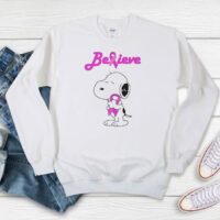 Snoopy Breast Cancer Pink Awareness Sweatshirt