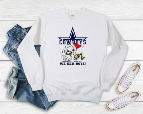 Snoopy Christmas Cowboys We Dem Boyz Sweatshirt 500x400 Snoopy Christmas Cowboys We Dem Boyz Sweatshirt