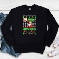 Snowman Play Basetball Merry Sweatshirt