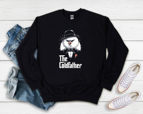 Snowman The Codfather Merry Christmas Sweatshirt 500x400 Snowman The Codfather Merry Christmas Sweatshirt