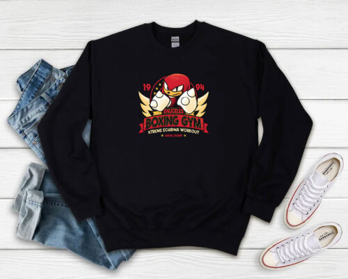 Sonic Knuckles Boxing Gym Sweatshirt 500x400 Sonic Knuckles Boxing Gym Sweatshirt