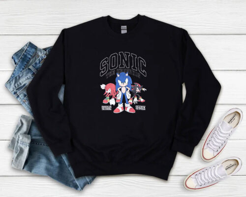 Sonic The Hedgehog Varsity Trio Movie Sweatshirt 500x400 Sonic The Hedgehog Varsity Trio Movie Sweatshirt