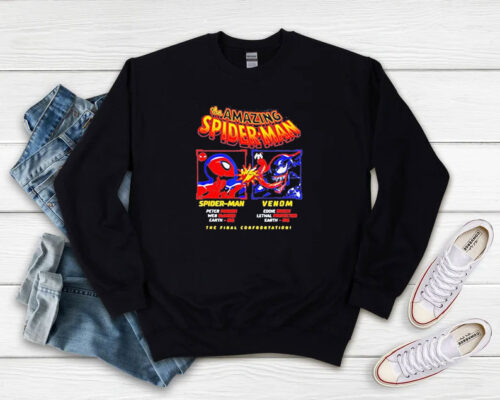 Spider Man vs Venom The Amazing Spider Man Sweatshirt 500x400 Spider Man vs Venom The Amazing Spider Man Sweatshirt