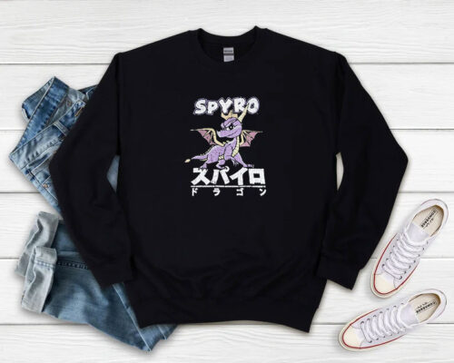 Spyro The Dragon Kanji Japan Sweatshirt 500x400 Spyro The Dragon Kanji Japan Sweatshirt