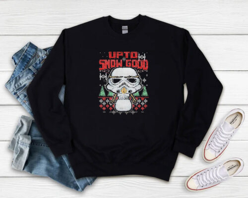 Star Wars Stormtrooper Up To Snow Good Christmas Sweatshirt 500x400 Star Wars Stormtrooper Up To Snow Good Christmas Sweatshirt