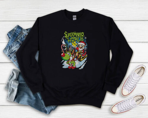 Super Mario Heavy Metal Santa Sweatshirt 500x400 Super Mario Heavy Metal Santa Sweatshirt