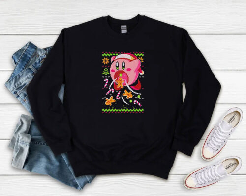 Sweet Kirby Christmas Sweatshirt 500x400 Sweet Kirby Christmas Sweatshirt