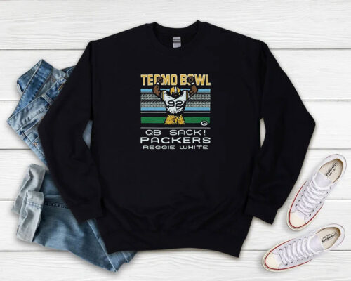 Tecmo Bowl Green Bay Packers Reggie White Sweatshirt 500x400 Tecmo Bowl Green Bay Packers Reggie White Sweatshirt