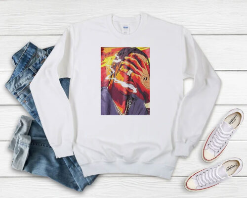 Travis Scott Smoking Graphic Sweatshirt 500x400 Travis Scott Smoking Graphic Sweatshirt