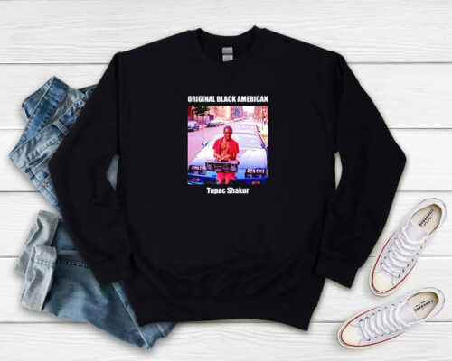 Tupac Shakur Original Black American Vintage Sweatshirt 500x400 Tupac Shakur Original Black American Vintage Sweatshirt