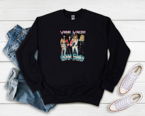 Vinnie Vincent Invasion 1988 All Systems Go Tour Sweatshirt 500x400 Vinnie Vincent Invasion 1988 All Systems Go Tour Sweatshirt