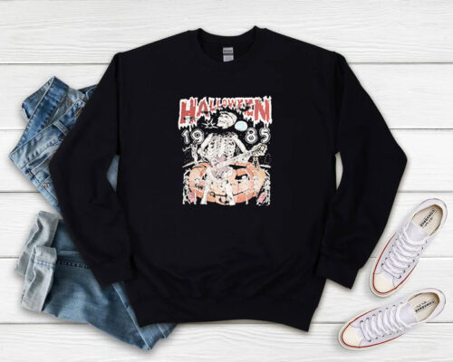 Vintage 1985 Skeleton Halloween Sweatshirt 500x400 Vintage 1985 Skeleton Halloween Sweatshirt