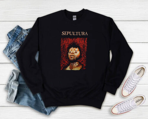 Vintage 1996 Sepultura Roots World Tour Sweatshirt 500x400 Vintage 1996 Sepultura Roots World Tour Sweatshirt