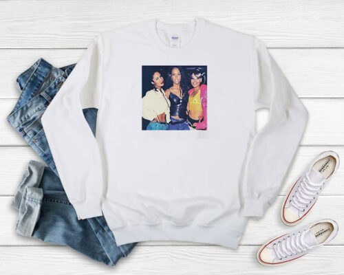 Vintage Aaliyah Selena Left Eye Sweatshirt 500x400 Vintage Aaliyah Selena Left Eye Sweatshirt