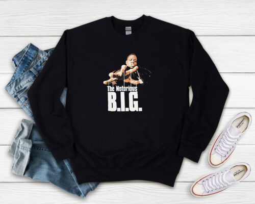 Vintage Biggie Small Notorious Big Sweatshirt 500x400 Vintage Biggie Small Notorious Big Sweatshirt