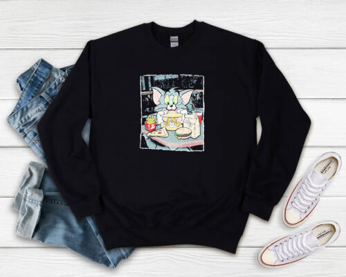 Vintage Cartoon Tom and Jerry Sweatshirt 500x400 Vintage Cartoon Tom and Jerry Sweatshirt