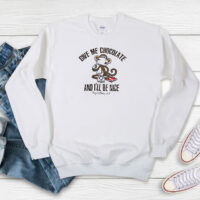 Vintage Give Me Chocolate Monkey Sweatshirt