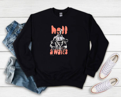 Vintage Hell Awaits 197 Spawn Sweatshirt 500x400 Vintage Hell Awaits 197 Spawn Sweatshirt