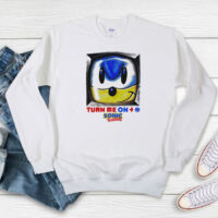 Vintage Sonic The Hedgehog Turn Me On Sweatshirt