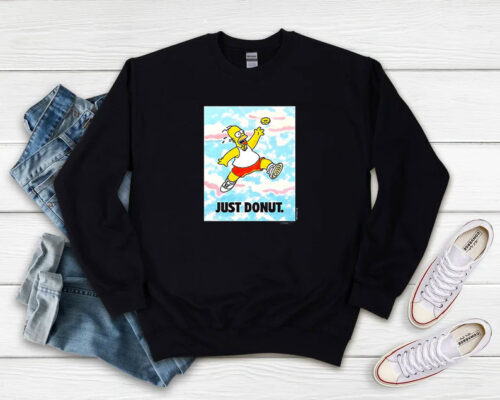 Vintage The Simpsons Homer Just Donut Sweatshirt 500x400 Vintage The Simpsons Homer Just Donut Sweatshirt