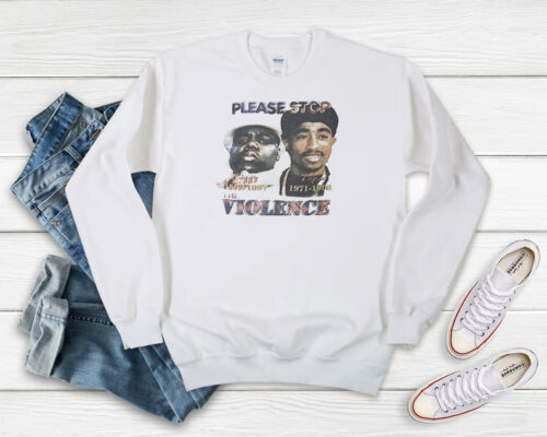 Vintage the Violence Biggie And Tupac Sweatshirt 500x400 Vintage the Violence Biggie And Tupac Sweatshirt