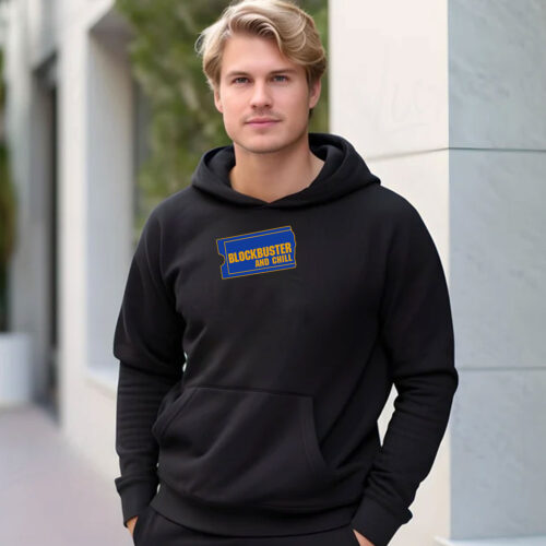 Blockbuster And Chill Logo Hoodie 500x500 Blockbuster And Chill Logo Hoodie