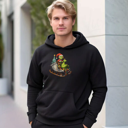 Grinch Sleigh Christmas Hoodie 500x500 Grinch Sleigh Christmas Hoodie