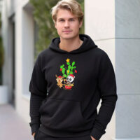 Skeleton Santa Nopalito Calacas Feliz Navidad Christmas Hoodie