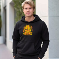 Three Layer Ritual Garfield And Lasagna Hoodie