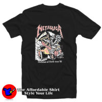 Monsters of Rock tour '85 Heavy Metal METALLICA T Shirt