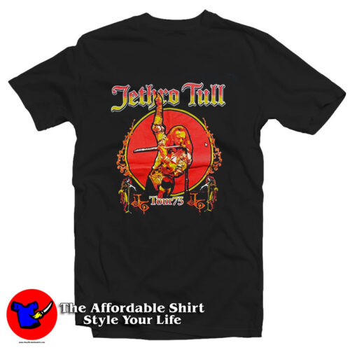 VINTAGE JETHRO TULL TOUR 1975 T Shirt 500x500 VINTAGE JETHRO TULL TOUR 1975 T Shirt